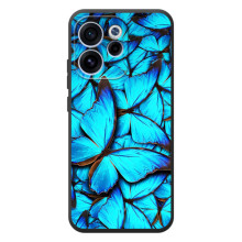 Силиконовый бампер с картинкой животных для OPPO Reno 15 FS (Крылья бабочек)