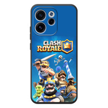 Силиконовый Чехол (атрибутика Клеш Роял) для OPPO Reno 15 FS (Клеш Король)