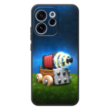 Силиконовый Чехол (атрибутика Клеш Роял) для OPPO Reno 15 FS (Пушка)