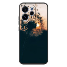 Силиконовый Чехол с одуванчиками на OPPO Reno 15 FS (Красивый одуванчик)