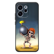 Чохол з героями Клеш Рояль для OPPO Reno 15 FS – Скелет із бомбою