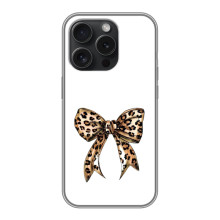 Чехол банты для OPPO Reno 15 Pro Mini – Леопардовый принт