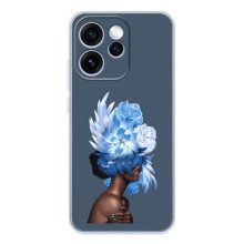 Чехлы (ART) Цветы на OPPO Reno 15 Pro (VPrint) (Цветы на голове)