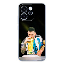 Чехлы для OPPO Reno 15 Pro (Leo чемпион) (AlphaPrint) (Кубок Месси)