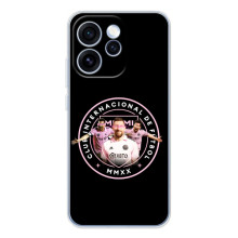 Чехлы для OPPO Рено 15 Про - Лео Месси Маями (Месси в лого)