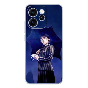 Чехлы с принтом Уэнсдей на OPPO Reno 15 Pro – Уэнсдей с зонтом