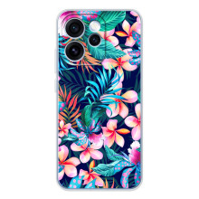 Чехол для OPPO Рено 15 Про - с принтом (Дизайнерские) (AlphaPrint) (Красочные цветы)