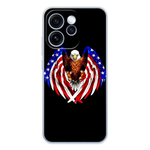 Чехол Флаг USA для OPPO Reno 15 Pro – Крылья США
