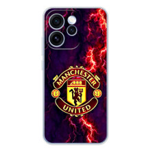 Чехол Манчестер Юнайтед для OPPO Рено 15 Про (AlphaPrint) (огненный Манчестер)
