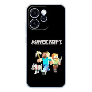 Чехол Майнкрафт на OPPO Reno 15 Pro (AlphaPrint) Minecraft