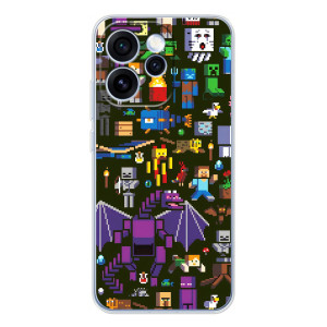 Чехол Майнкрафт на OPPO Reno 15 Pro (AlphaPrint) Minecraft