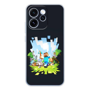 Чехол Майнкрафт на OPPO Reno 15 Pro (AlphaPrint) Minecraft