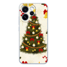 Чехол Новогодняя Елка на OPPO Reno 15 Pro (Новогодний принт)