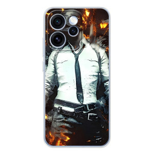 Силиконовый чехол с картинкой "Герой Pubg" на OPPO Reno 15 Pro – Man Пубг