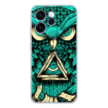 Чехол с птицами на OPPO Reno 15 Pro (VPrint) (Сова с глазом)