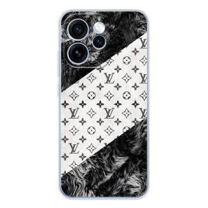 Чехол Стиль Louis Vuitton на OPPO Reno 15 Pro – LV на белом