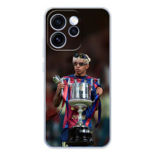 Чехол с футболистом Ламин Ямаль OPPO Reno 15 Pro (Ямал с кубком)