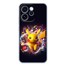 Чехол с Пикачу на OPPO Reno 15 Pro – Пикачу с мячом
