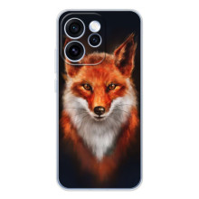 Чохол з принтом лисички ОРО Reno 15 Про – Лисиця на чорному