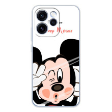 Эксклюзивный чехол для OPPO Reno 15 Pro (AlphaPrint - Мультяшные) (Маус Микки)