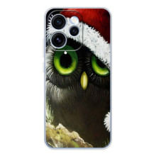 Новогодние Чехлы для OPPO Рено 15 Про (VPrint) (Новогодняя Сова)