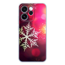 Новогодние Чехлы для OPPO Рено 15 Про (VPrint) (Снежинка)