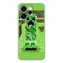 Чехлы для OPPO Reno 15 Pro (Персонажи Майн Крафт) (Крипер 2)