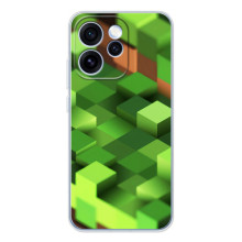 Чехлы для OPPO Reno 15 Pro (Персонажи Майн Крафт) (Текстура)