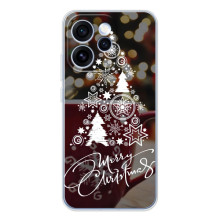 Рождественские Чехлы для OPPO Reno 15 Pro (VPrint) (Елочка узорная)