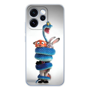 Силіконовий чохол з принтом Зоотрополіс для OPPO Reno 15 Pro – Змія Зоо