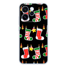 Силиконовый бампер на рождество для OPPO Reno 15 Pro (Рождественские подарки)