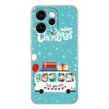 Силиконовый бампер на рождество для OPPO Reno 15 Pro (Рождественское настроение)