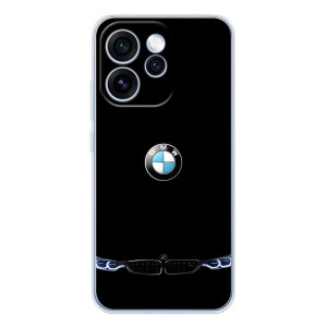 Силиконовый бампер с картинкой машины на OPPO Reno 15 Pro – Черный BMW