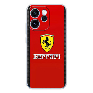 Силиконовый бампер с картинкой машины на OPPO Reno 15 Pro – Ferrari Logo