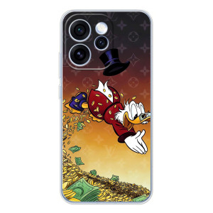 Силиконовый чехол для OPPO Reno 15 Pro (Скрудж Луи Виттон)
