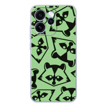 Силиконовый Чехол с Енотами на OPPO Reno 15 Pro