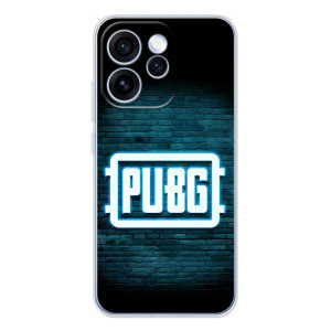 Чехол (TPU) с картинкой "Лого Пабг" на ОППО Рено 15 Про (Лого PUBG)