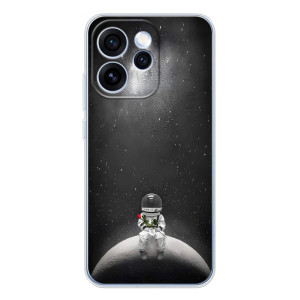 Силиконовый Чехол с принтом "Космонавты" на OPPO Reno 15 Pro – Космонавт романтик