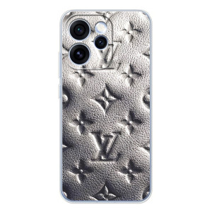 Текстурный Чехол Louis Vuitton для ОППО Рено 15 Про (Бежевый ЛВ)