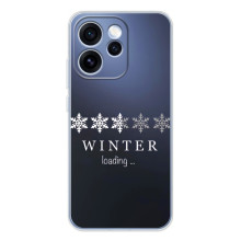 Зимние Чехлы для OPPO Рено 15 Про - прозрачный фон (Winter loading)