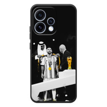 Чехлы для OPPO Reno 15 (Leo чемпион) (AlphaPrint) (Месси в накидке)