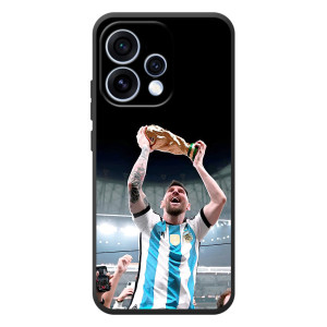 Чехлы Лео Месси Аргентина для OPPO Reno 15 – Счастливый Месси