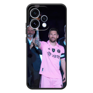 Чехлы Лео Месси в Майами на OPPO Reno 15 (Золотой мяч Месси)