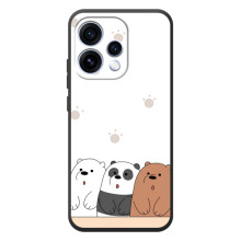 Чохли з зображенням різних тварин на OPPO Reno 15 (Здивовані ведмедики)