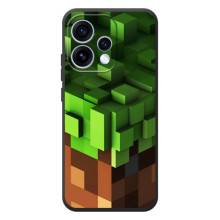 Чехол Майнкрафт на OPPO Reno 15 (AlphaPrint) Minecraft (текстура Майнкрафт)