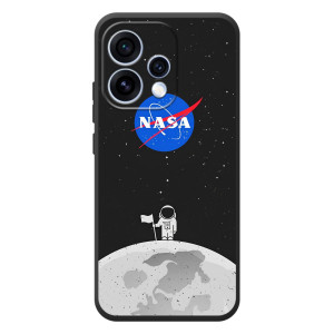 Силиконовый бампер с принтом "Наса" на OPPO Reno 15 – Космонавт NASA