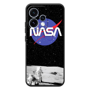 Силиконовый бампер с принтом "Наса" на OPPO Reno 15 – Nasa на луне