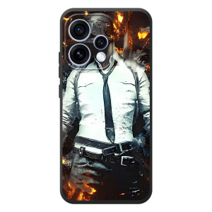 Силиконовый чехол с картинкой "Герой Pubg" на OPPO Reno 15 – Man Пубг