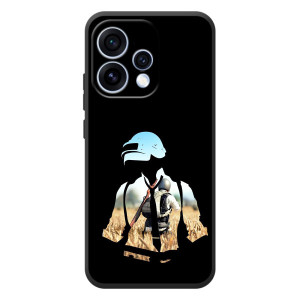 Силиконовый чехол с картинкой "Герой Pubg" на OPPO Reno 15 – Пубг мен