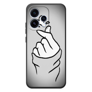 Чехол с принтом для OPPO Reno 15 (AlphaPrint - Знак сердечка)